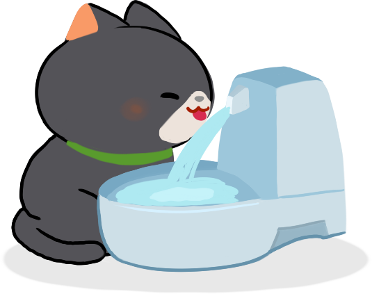 給貓咪喝流動的水