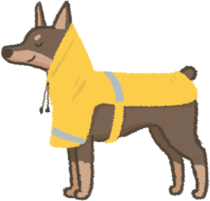 狗狗穿披風式雨衣